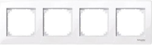 Рамка универсальная Schneider Electric Merten M-Plan 4-м. активно-белый картинка